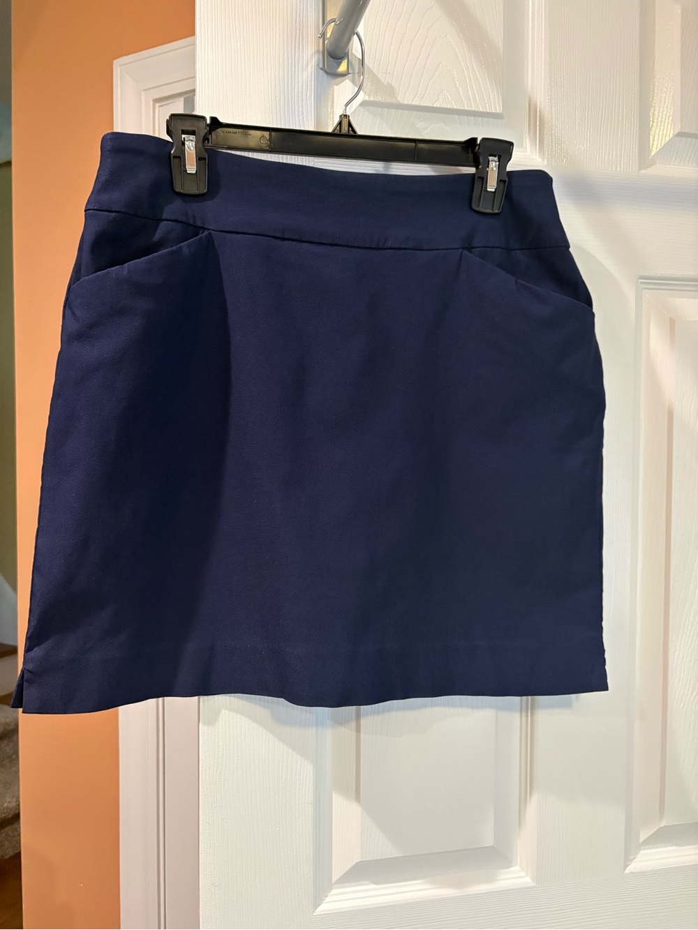 Charter Club Navy Mini Skort with Front Pockets